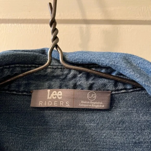 Lee Riders Blue Denim Shirt - Picture 3 of 4
